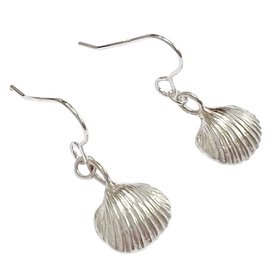 Handmade Silver Sea Shell Earrings