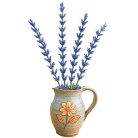 Artisan Hand Made French Beaded Lavender Flowers