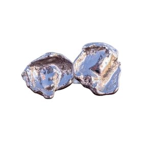 Handmade Silver Organic Mismatched Water Cast Stud Earrings