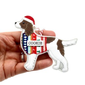 Handmade Springer Spaniel Christmas Tree Decoration