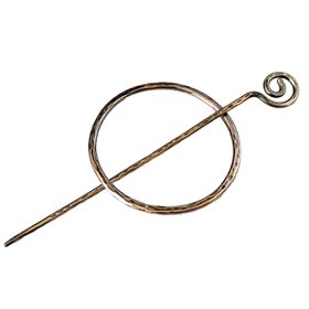 Copper Shawl Pin Autumn Style Hand Made