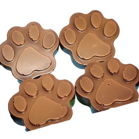 Milk Chocolate Dog Paw Prints