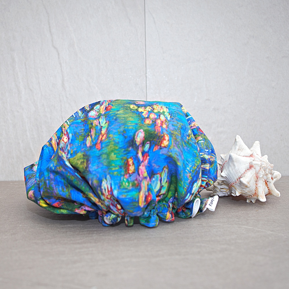 Monet Water Lilies Luxury Shower Cap