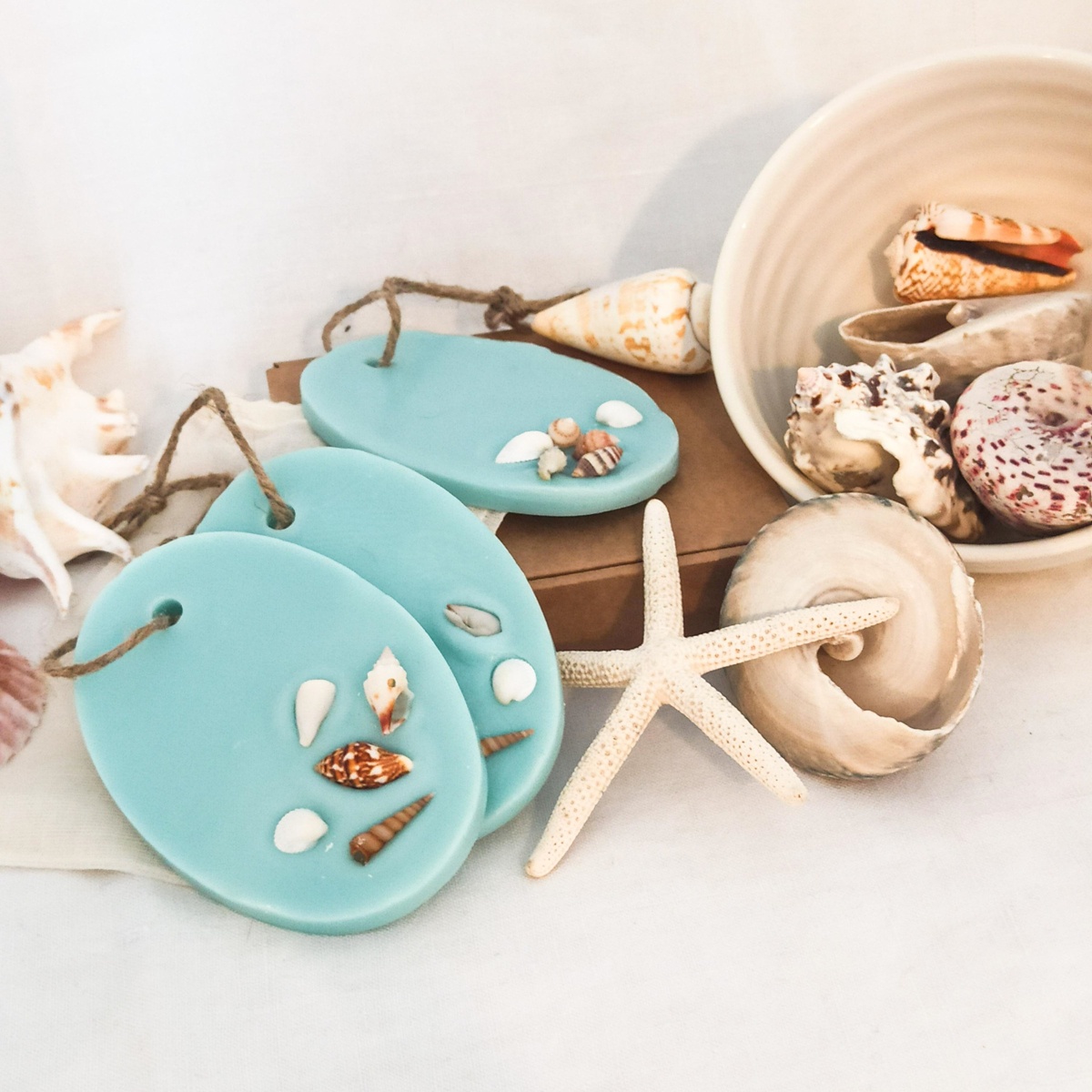 Blue Sea Scented Soy Botanical Wax Melt Tablet and Room Freshener (Set of 3)