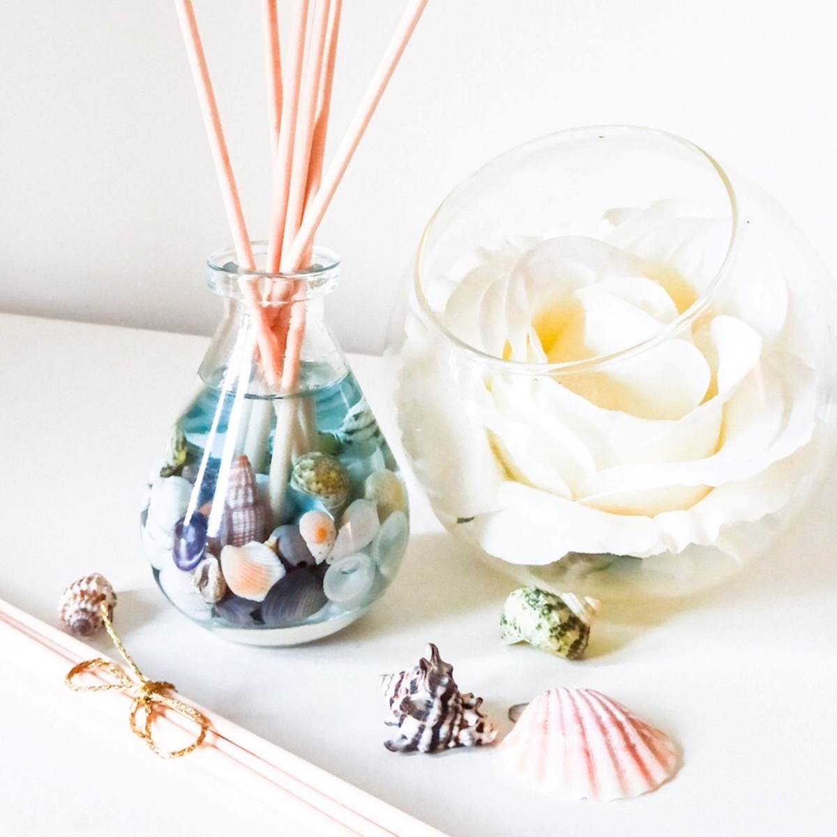Blue Sea Ocean Teardrop Botanical Reed Diffuser