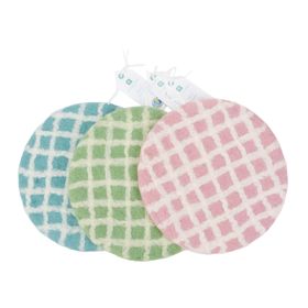 Green, Blue & Pink Checked Felt Trivets