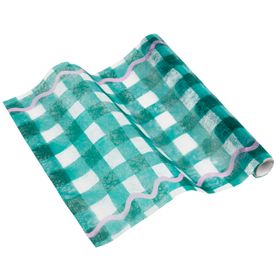 Green Gingham Table Runner