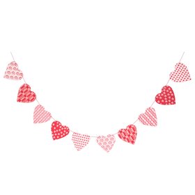 Recycled Cotton Paper Heart Garland