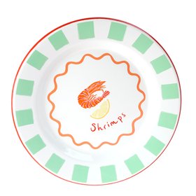 Shrimp Enamel Plate