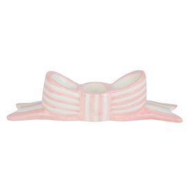 Pink Bow Candle Holder