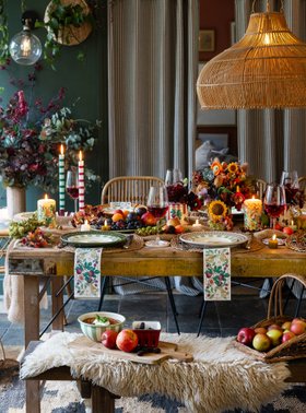 Autumn Winter Indoor Dining Table Decor