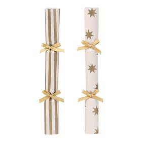 Gold Christmas Saucer Crackers