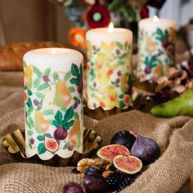 Autumn Pear Pillar Candle