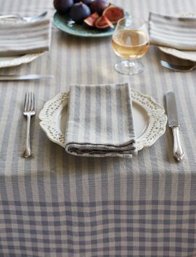 Toulouse Grey Tablecloth