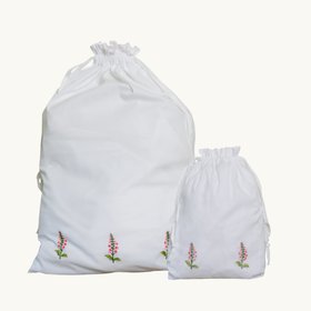 Pink Foxglove Laundry Bag