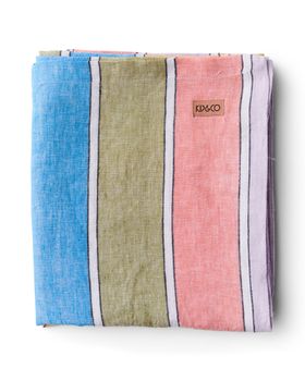 Majorca Stripe Woven Linen Tablecloth