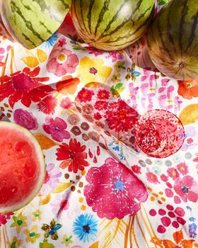 Field of Dreams in Colour Linen Tablecloth