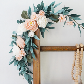 Peony and Eucalyptus Garland