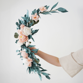 Peony and Eucalyptus Garland