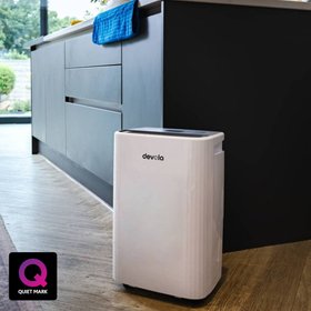 Devola DVH12L White 12L Platinum Compressor Dehumidifier with HEPA Filter