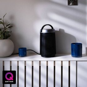 Devola DVSFH15BS Black & Silver 1500W Portable Ceramic Fan Heater