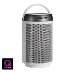Devola DVSFH15WS White & Silver 1500W Portable Ceramic Fan Heater