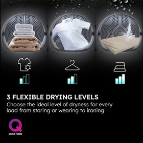 Haier X Series 5 HD80-D357U1 White Heat Pump Tumble Dryer