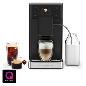 KitchenAid Fully Automatic Matte Black Espresso Machine KF3 with Iced Coffee