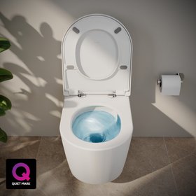 VitrA 7910 Metropole Round QuantumFlush Wall-hung WC Toilet Flushing System