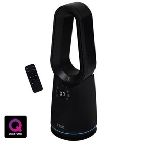 Russell Hobbs RHCBLDL3IN1B Black Compact Bladeless Cool and Heater Fan