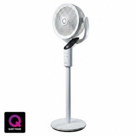 Devola DVPF8DCW White Platinum Low Noise 8 Inch Pedestal Air Circulator