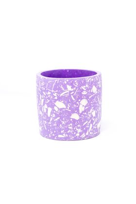 Purple & White Terrazzo Pot