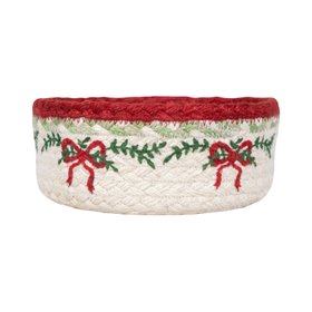 Christmas Ribbon Mini Basket