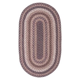 Aubergine Oval Jute Rug