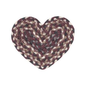 Aubergine Heart Coaster