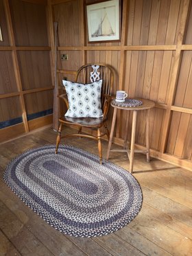Aubergine Oval Rug