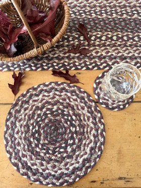 Aubergine Jute Placemat Set