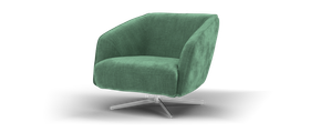 Sofology, Adler Swivel Chair In Casual Chenille Pine, £499.png