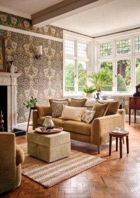 Sofology, Mayfair 3 Seater, £999, Mayfair Accent Swivel Chair, £699 And Mayfair Storage Footstool, £399