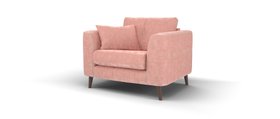 Sofology, Remy Chair In Soft Chenille Blush All Over