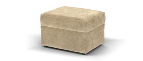 Sofology, Mayfair Storage Footstool In Linen Look Chenille Caramel All Over, £399