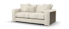Sofology, Cove 2 Seater Sofa In Artisan Chenille Ecru Mix, £1799