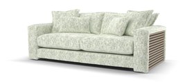 Sofology, Cove 3 Seater Sofa In Artisan Chenille Green All Over, £1899