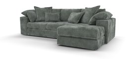 Sofology, Harrington Right Hand Facing Chaise In Soft Slub Chenille Pine, £2,399