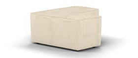 Sofology, Atelier Designer Footstool In Houndstooth Fabric Natural, £399