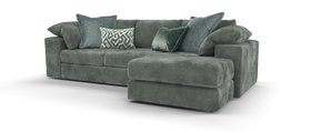 Sofology, Harrington Right Hand Facing Chaise In Soft Slub Chenille Pine Mix, £2,399