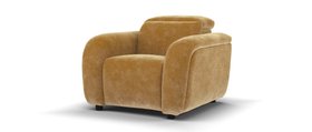 Sofology, Drift Chair In Trusty Embossed Leather Charcoal, £799
