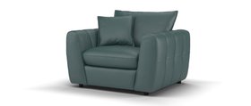 Sofology, Hudson Chair In Trusty Embossed Leather Peacock, £699