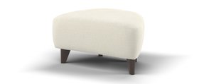 Sofology, Larsen Storage Footstool In Chunky Linen Look Chenille Natural, £349