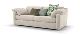 Sofology, Samerson 3 Seater Sofa In Micro Flecked Boucle Latte Green Mix, £1,899